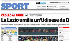 Messaggero Veneto: La Lazio umilia un’Udinese da B