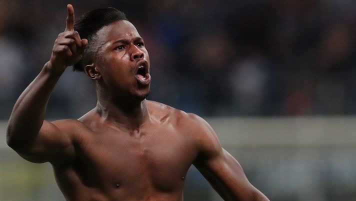 MILAN, ITALY - MAY 26: Keita Balde of FC Internazionale celebrates after scoring the opening goal during the Serie A match between FC Internazionale and Empoli FC at Stadio Giuseppe Meazza on May 26, 2019 in Milan, Italy. (Photo by Emilio Andreoli/Getty Images) MILAN, ITALY - MAY 26: Keita Balde of FC Internazionale celebrates after scoring the opening goal during the Serie A match between FC Internazionale and Empoli FC at Stadio Giuseppe Meazza on May 26, 2019 in Milan, Italy. (Photo by Emilio Andreoli/Getty Images)