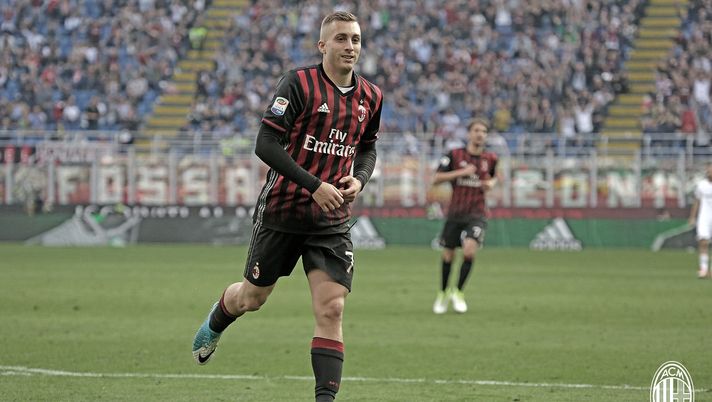 Gerard Deulofeu, in gol durante Milan-Palermo (credits: acmilan.com) Gerard Deulofeu Milan-Palermo