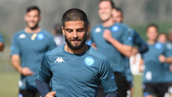 NAPLES, ITALY - OCTOBER 21: Lorenzo Insigne of Napoli during an SSC Napoli training session on October 21, 2020 in Naples, Italy. (Photo by SSC NAPOLI/SSC NAPOLI via Getty Images) NAPLES, ITALY - OCTOBER 21: Lorenzo Insigne of Napoli during an SSC Napoli training session on October 21, 2020 in Naples, Italy. (Photo by SSC NAPOLI/SSC NAPOLI via Getty Images)