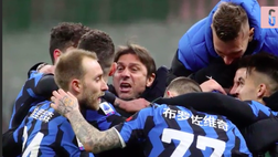 VIDEO Inter-Lazio, vetta, sorpasso al Milan e… 3 diffidati salvi: la gioia di Conte al triplice fischio