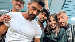 Michele Morrone a San Siro in tribuna con la moglie di D’Ambrosio