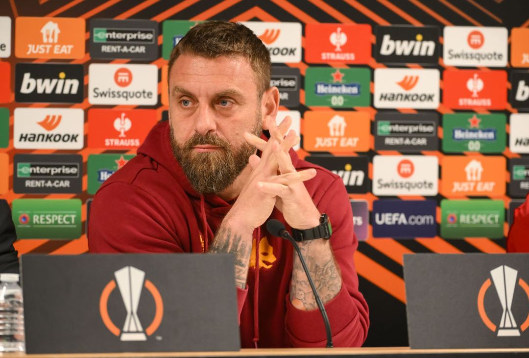 Roma, la conferenza stampa pre Brighton di De Rossi e Bove – FOTO GALLERY - immagine 3