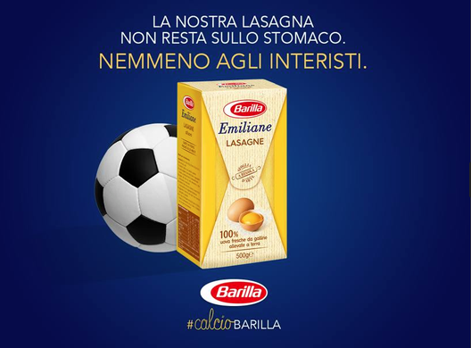 Foto, Lasagna indigesta agli interisti e la Barilla ci scherza su. Ecco la pubblicità Foto, Lasagna indigesta agli interisti e la Barilla ci scherza su. Ecco la pubblicità