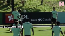 VIDEO Francia-Portogallo, colpi di tacco e sorrisi: CR7 si prepara così alla sfida di Nations League