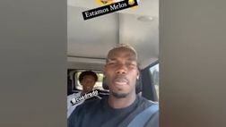 Juventus, Pogba in macchina con Cuadrado: quante risate | VIDEO