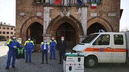 Pordenone Calcio in campo per la città: donate 4.500 mascherine alla Protezione civile