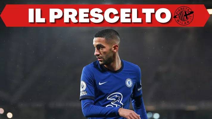 Hakim Ziyech (centrocampista Chelsea), obiettivo di calciomercato del Milan | AC Milan News (Getty Images)