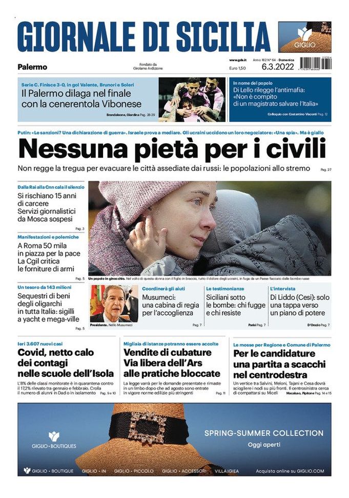Prima Pagina, Giornale di Sicilia: “Il Palermo dilaga nel finale“  Prima Pagina, Giornale di Sicilia: “Il Palermo dilaga nel finale“ - immagine 1