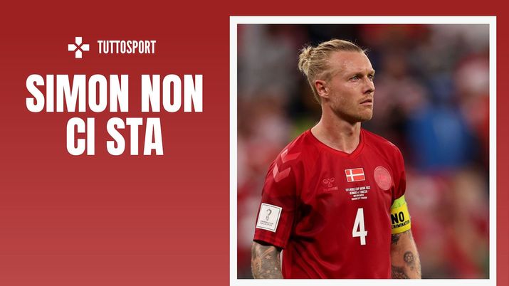 Simon Kjaer Danimarca-Tunisia 0-0 Mondiali Qatar 2022