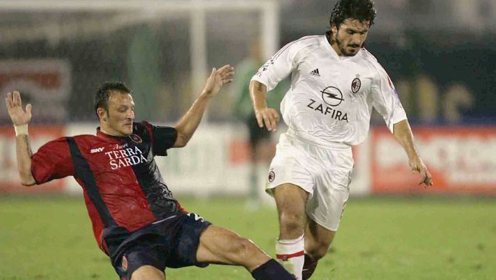 Rino Gattuso e Antonio Langella (Photo by New Press/Getty Images) 