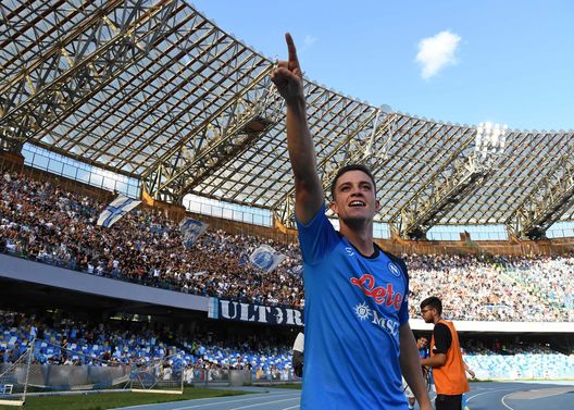 (Photo by SSC NAPOLI via Getty Images) raspadori napoli