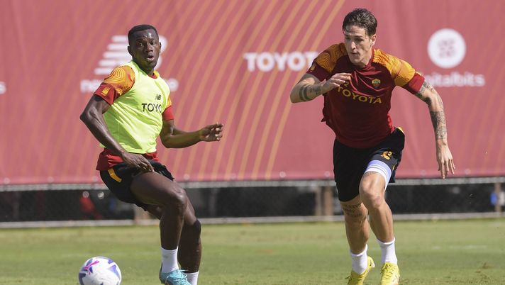 Trigoria: Zaniolo, Spinazzola, Belotti e Camara in campo nonostante i giorni liberi - immagine 1