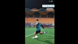 VIDEO / Ronaldo è già carico: non sbaglia un colpo in allenamento