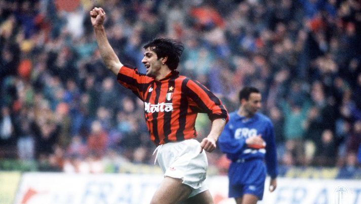 Gianluigi Lentini con il Milan nella stagione 1992-93 (credits: acmilan.com) 