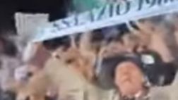 Lazio, nonno ultras in trasferta a Bergamo