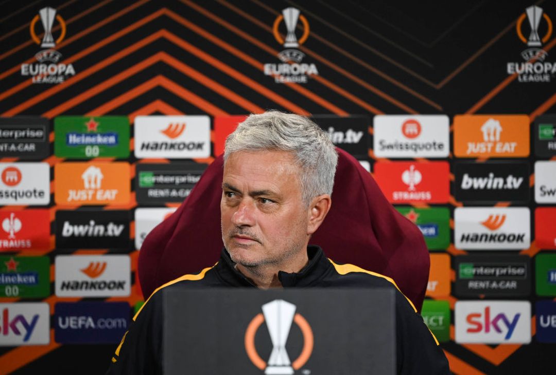 Mourinho e Mancini in conferenza stampa in vista di Roma-Salisburgo – FOTO GALLERY - immagine 12