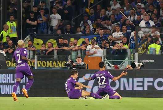 GERMOGLI PH: 24 MAGGIO 2023 ROMA STADIO OLIMPICI FINALE DI COPPA ITALIA FIORENTINA VS INTER NELLA FOTO GOL ESULTANZA GONZALEZ Supercoppa Italiana, definiti gli incroci: ecco chi sfiderà la Fiorentina- immagine 2