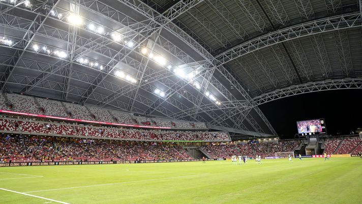SINGAPORE, SINGAPORE - OCTOBER 13: General view during the international friendly match between Brazil and Nigeria at the Singapore National Stadium on October 13, 2019 in Singapore. (Photo by Lionel Ng/Getty Images) SINGAPORE, SINGAPORE - OCTOBER 13: General view during the international friendly match between Brazil and Nigeria at the Singapore National Stadium on October 13, 2019 in Singapore. (Photo by Lionel Ng/Getty Images)