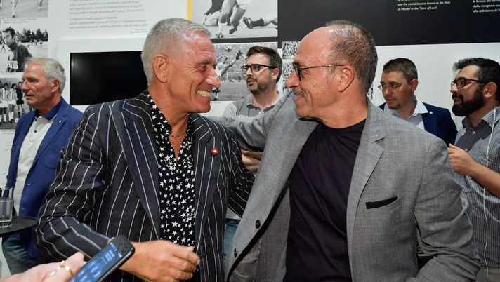 TURIN, ITALY - SEPTEMBER 03: Oscar Damiani and Franco Causio at Gaetano Scirea Exhibition Opening at J Museum on September 03, 2019 in Turin, Italy. (Photo by Daniele Badolato - Juventus FC/Juventus FC via Getty Images) TURIN, ITALY - SEPTEMBER 03: Oscar Damiani and Franco Causio at Gaetano Scirea Exhibition Opening at J Museum on September 03, 2019 in Turin, Italy. (Photo by Daniele Badolato - Juventus FC/Juventus FC via Getty Images)