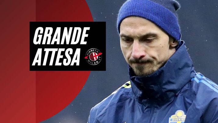 Zlatan Ibrahimovic (attaccante AC Milan), qui durante delle fasi di riscaldamento con la Svezia | Milan News (Getty Images) 