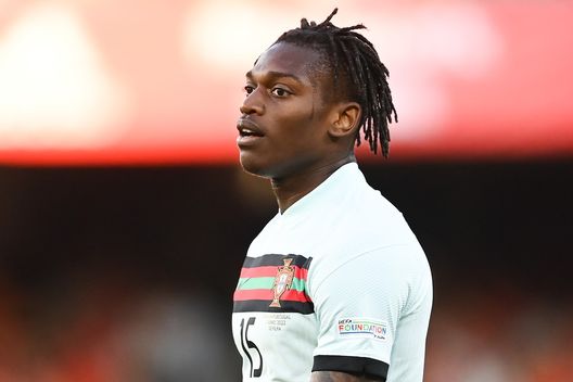 Rafael Leao, attaccante del Milan, qui con la maglia del Portogallo (Getty Images) Rafael Leao, attaccante del Milan, qui con la maglia del Portogallo