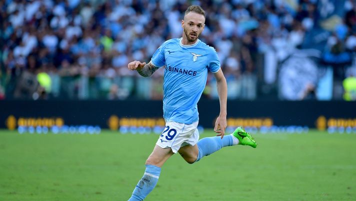 Manuel Lazzari, calciatore della Lazio (getty images)