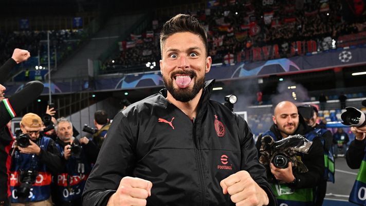 Olivier Giroud, attaccante del Milan (getty images)