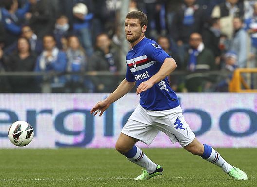 GENOA, ITALY - APRIL 03: Shkodran Mustafi of UC Sampdoria in action during the Serie A match between UC Sampdoria and FC Internazionale Milano at Stadio Luigi Ferraris on April 3, 2013 in Genoa, Italy. (Photo by Marco Luzzani/Getty Images) Mustafi e Mihajlovic: “Io kosovaro, lui serbo, mi ha protetto. Grazie a lui in nazionale e al Mondiale”- immagine 2