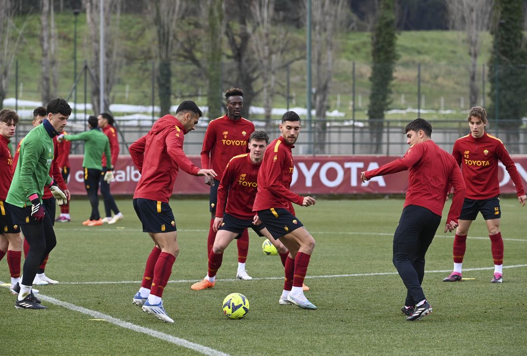 Roma, l’allenamento a due giorni dalla trasferta di Lecce – FOTO GALLERY - immagine 18