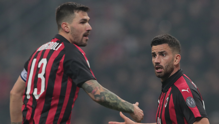 Alessio Romagnoli e Mateo Musacchio,Milan, Getty Images 