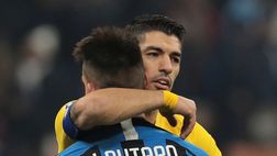In Spagna – Suarez e Lautaro, l’abbraccio a fine partita sa di passaggio di consegne