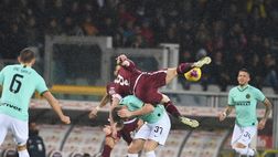 Torino-Inter 0-2: granata ingenui, i nerazzurri non perdonano. E Belotti si fa male