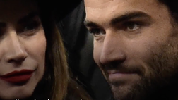 Matteo Berrettini e Melissa Satta insieme allo stadio S. Siro