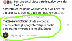 Milan-Betis, Salvini su Instagram: “Si può perdere, ma onorando la maglia. Basta”