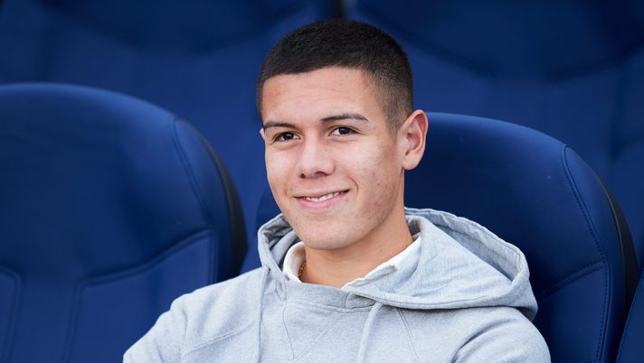SAN SEBASTIAN, SPAIN - MARCH 03: Nehuen Perez of Atletico Madrid looks on prior to the start the La Liga match between Real Sociedad and  Club Atletico de Madrid at Estadio Anoeta on March 03, 2019 in San Sebastian, Spain. (Photo by Juan Manuel Serrano Arce/Getty Images) 