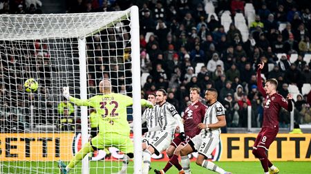 TURIN, ITALY - FEBRUARY 28: Adrien Rabiot of Juventus scores his team's fourth goal during the Serie A match between Juventus and Torino FC at Allianz Stadium on February 28, 2023 in Turin, Italy. (Photo by Daniele Badolato - Juventus FC/Juventus FC via Getty Images)