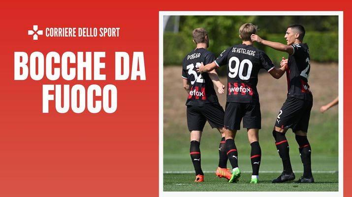 Saelemaekers De Ketelaere Lazetic AC Milan amichevole Milan-Pergolettese 7-1