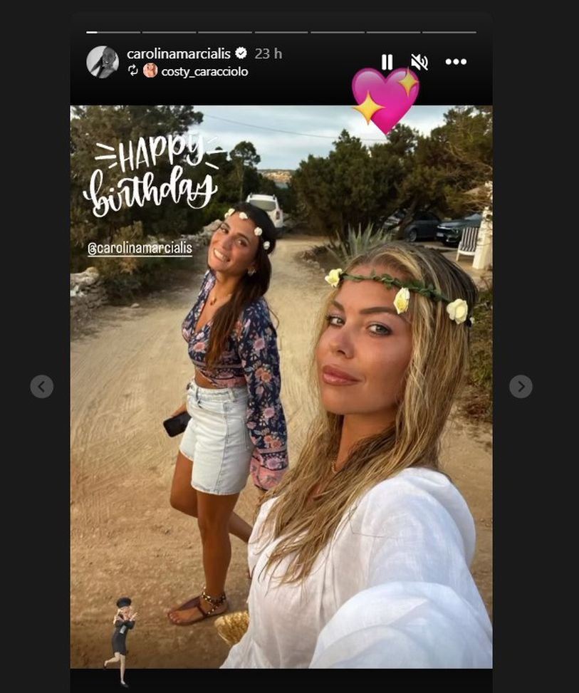 Carolina Marcialis, auguri da Costanza Caracciolo nonostante la rottura tra Vieri e Cassano- immagine 2