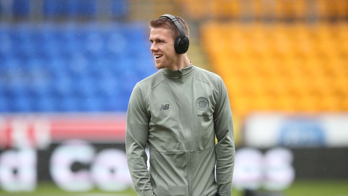PERTH, SCOTLAND - MARCH 01: Kristoffer Ajer of Celtic looks on during the Scottish Cup Quarter Final match between St Johnstone and Celtic at McDiarmid Park on March 01, 2020 in Perth, Scotland. (Photo by Ian MacNicol/Getty Images) PERTH, SCOTLAND - MARCH 01: Kristoffer Ajer of Celtic looks on during the Scottish Cup Quarter Final match between St Johnstone and Celtic at McDiarmid Park on March 01, 2020 in Perth, Scotland. (Photo by Ian MacNicol/Getty Images)