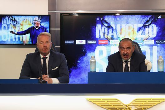 Igli Tare e Maurizio Sarri Igli Tare e Maurizio Sarri