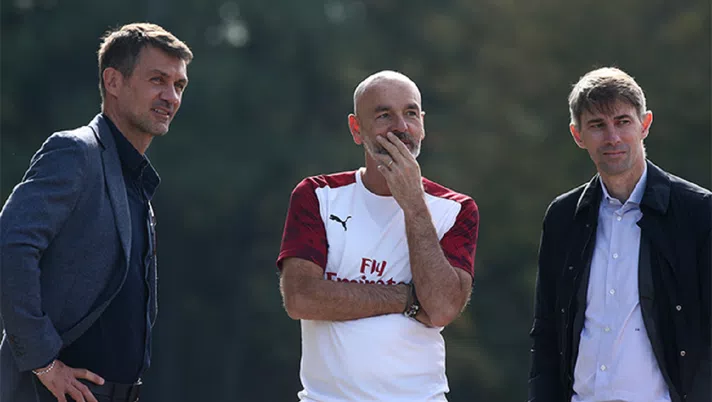 Paolo Maldini, Stefano Pioli e Frederic Massara a Milanello | AC Milan News (acmilan.com)