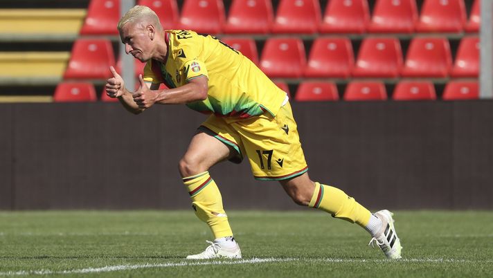 CREMONA, ITALY - OCTOBER 02: Cesar Falletti of Ternana gestures during the Serie B match between US Cremonese and Ternana at Stadio Giovanni Zini on October 02, 2021 in Cremona, Italy. (Photo by Giuseppe Cottini/Getty Images)  Ternana