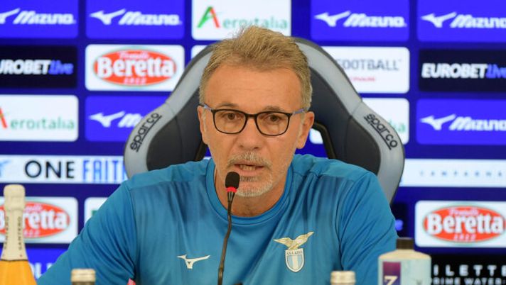 ROME, ITALY - AUGUST 30: SS Lazio head coach Marco Baroni attends a press conference at the Formello sport centre on August 30, 2024 in Rome, Italy. (Photo by Marco Rosi - SS Lazio/Getty Images) Lazio, sul futuro di Baroni si deciderà a fine stagione: cosa non è piaciuto a Lotito di recente - immagine 1