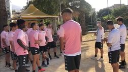VIDEO Palermo, lavoro aerobico per i rosa: squadra a rapporto con lo staff tecnico