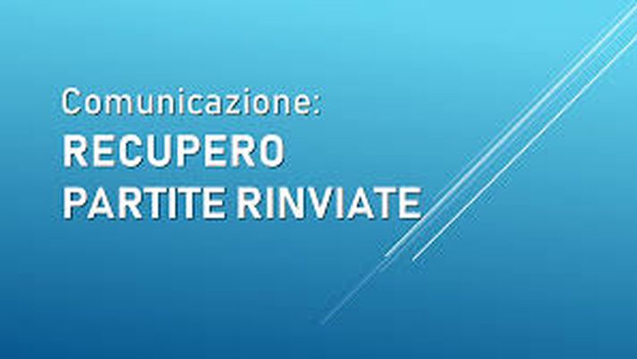Promozione, ecco le date per i primi recuperi nei gironi B e D 