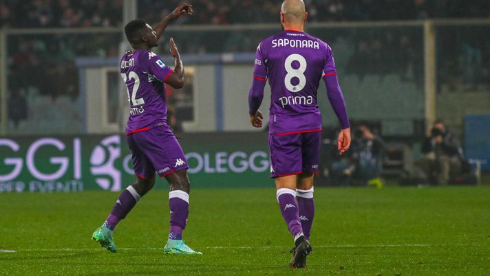 GERMOGLI PH 20 NOVEMBRE 2021 FIRENZE STADIO ARTEMIO FRANCHI CAMPIONATO DI CALCIO DI SERIE A FIORENTINA VS MILAN NELLA FOTO ESULTANZA GOL DUNCAN Formazioni ufficiali: tridente confermato, c’è Duncan - immagine 1