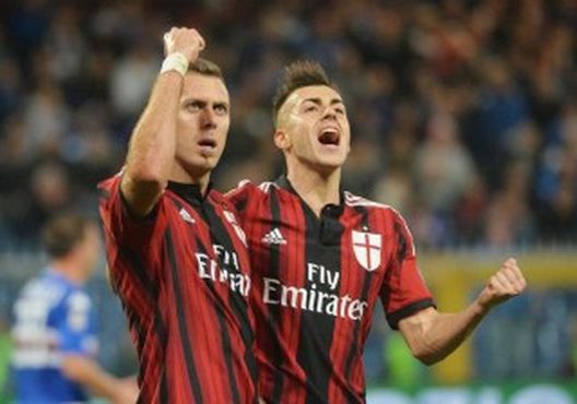 Menez e El Shaarawy festeggiano (gazzetta.it) Menez e El Shaarawy festeggiano (gazzetta.it)