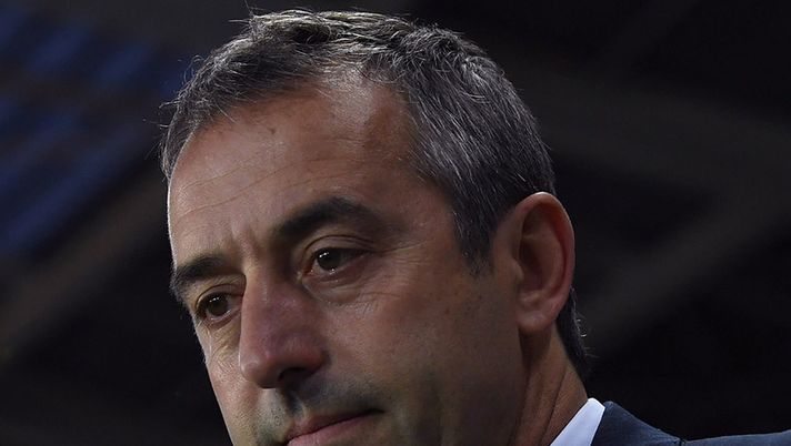 TURIN, ITALY - APRIL 29:  UC Sampdoria head coach Marco Giampaolo looks on during the Serie A match between FC Torino and UC Sampdoria at Stadio Olimpico di Torino on April 29, 2017 in Turin, Italy.  (Photo by Valerio Pennicino/Getty Images) 