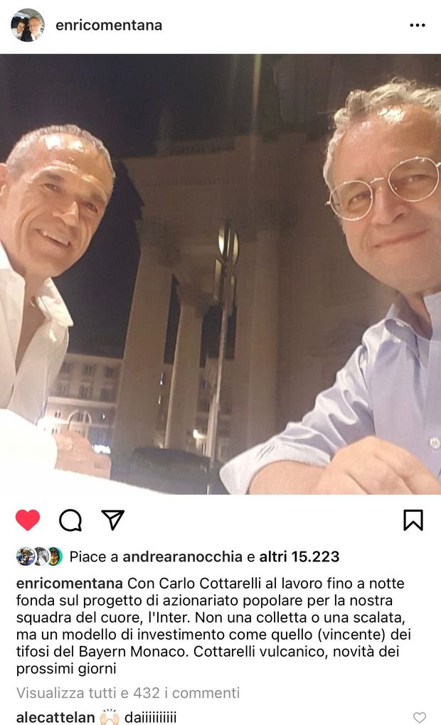 Mentana: “A lavoro per azionariato Inter”. Cattelan approva. E c’è anche un giocatore…- immagine 2